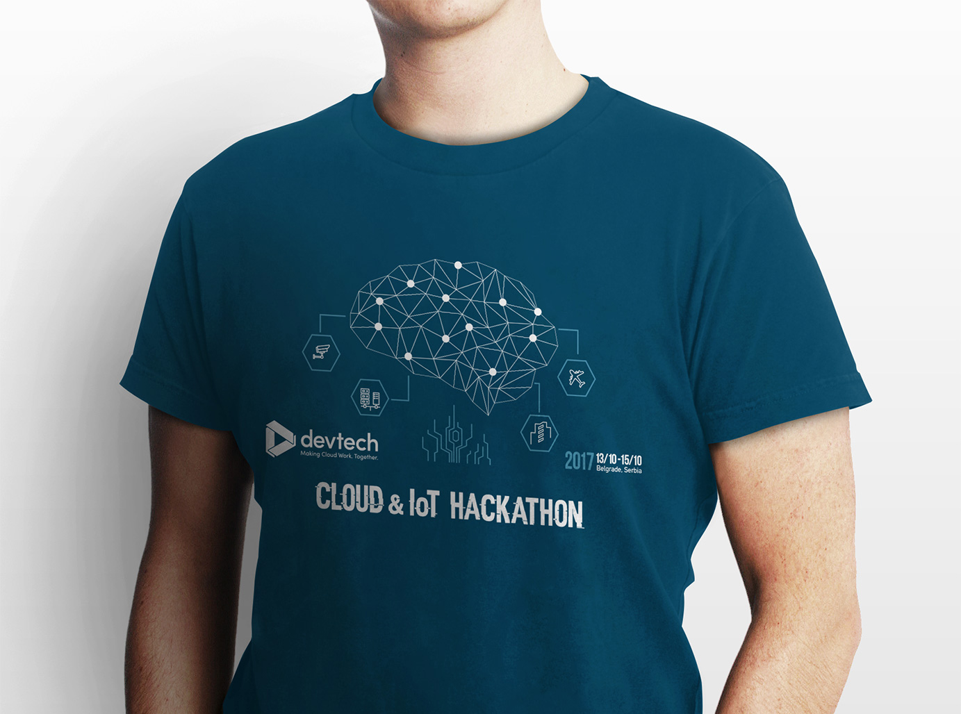 Hackathon T-shirt print design by Mindmedias